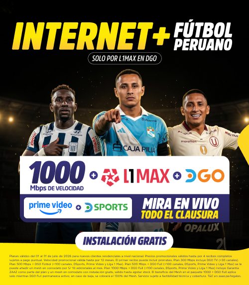 Internet 1000 Mbps con DGO